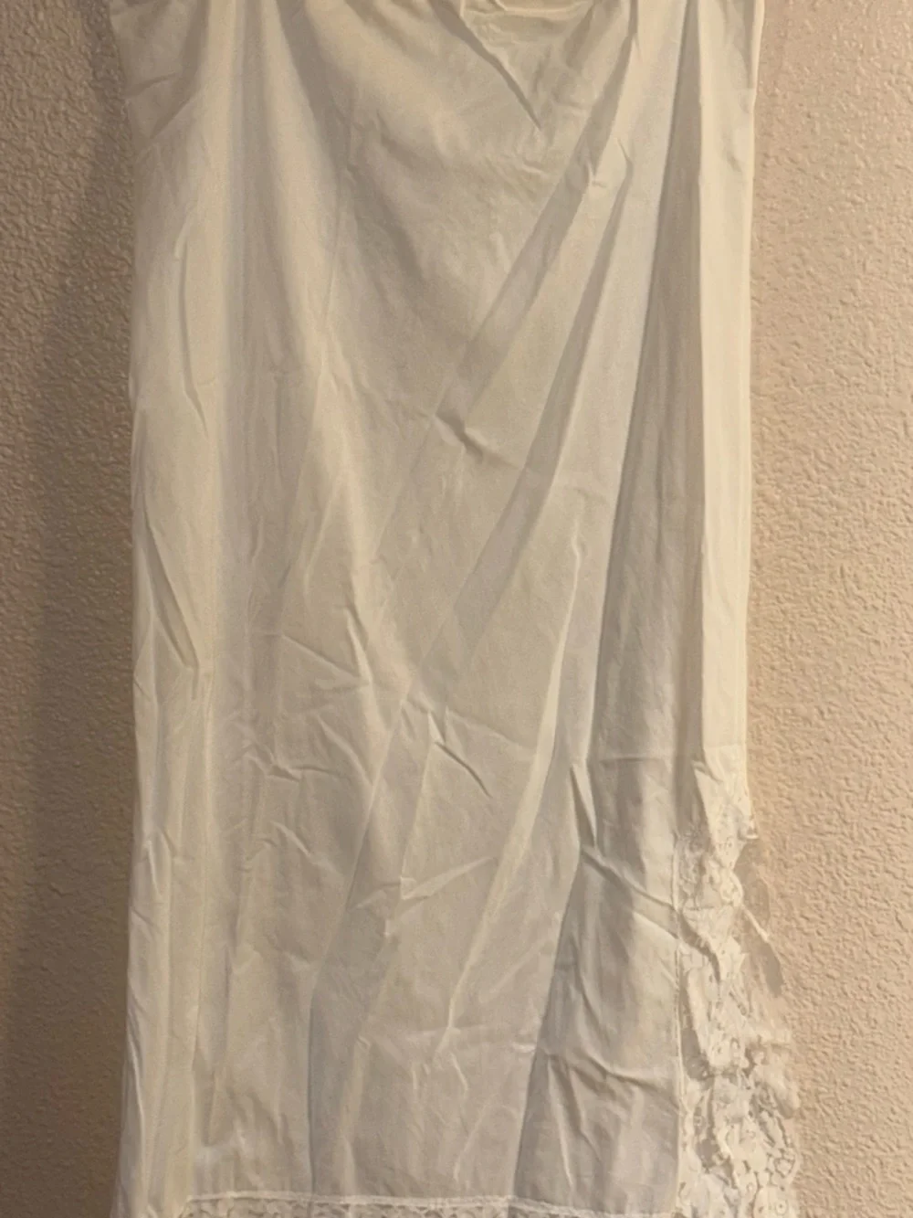 Vintage White Lace Trim Slip Chemise - Picture 2 of 7